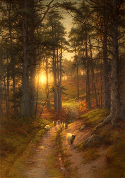 The Sun Fast Sinks in the West by Joseph Farquharson